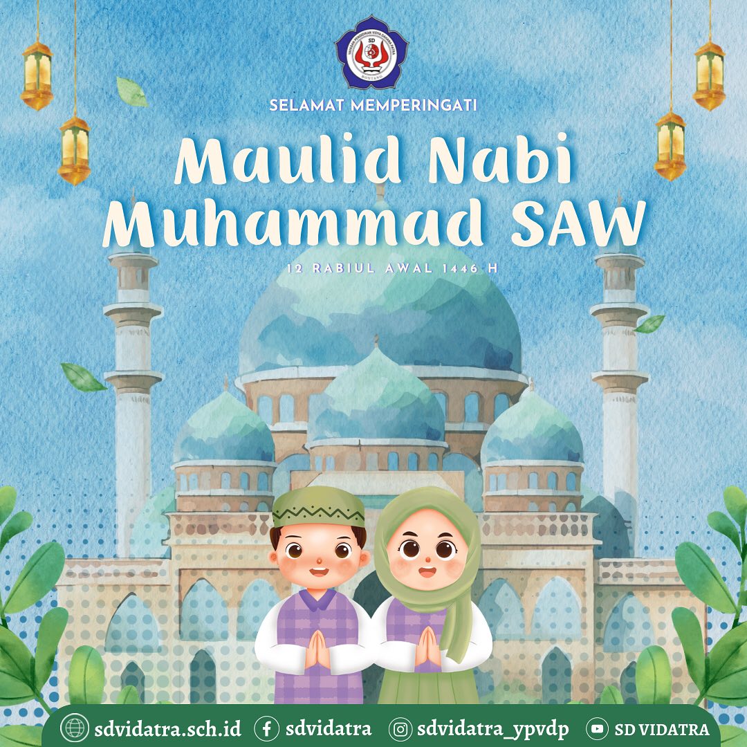 Peringatan Maulid Nabi Muhammad SAW di SD Vidatra Berlangsung Khidmat dan Bermakna