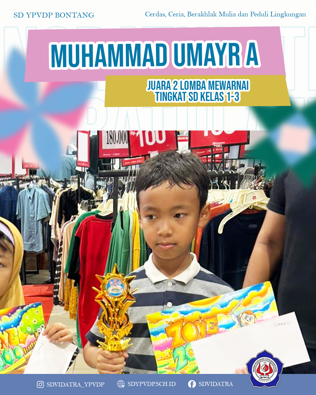 Umayr Meraih Juara 2 dalam Lomba Mewarnai Tingkat SD Kelas 1–3 se-Kota Bontang